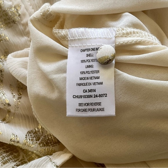 Haver Blair London Boho Top shirt Blouse Tunic Long Sleeve Ivory Pullover MED - Picture 4 of 6